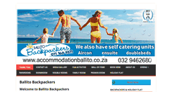 Desktop Screenshot of accommodationballito.co.za